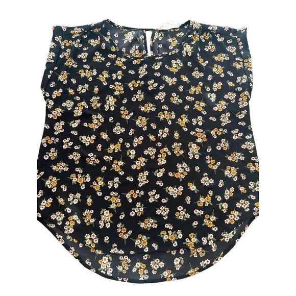 HIPPIE ROSE FLOWERS blouse top size L - Picture 1 of 5